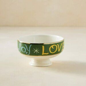 Danielle Kroll Christmas Snack Bowl Making Spirits Bright Green Joy Anthropologi